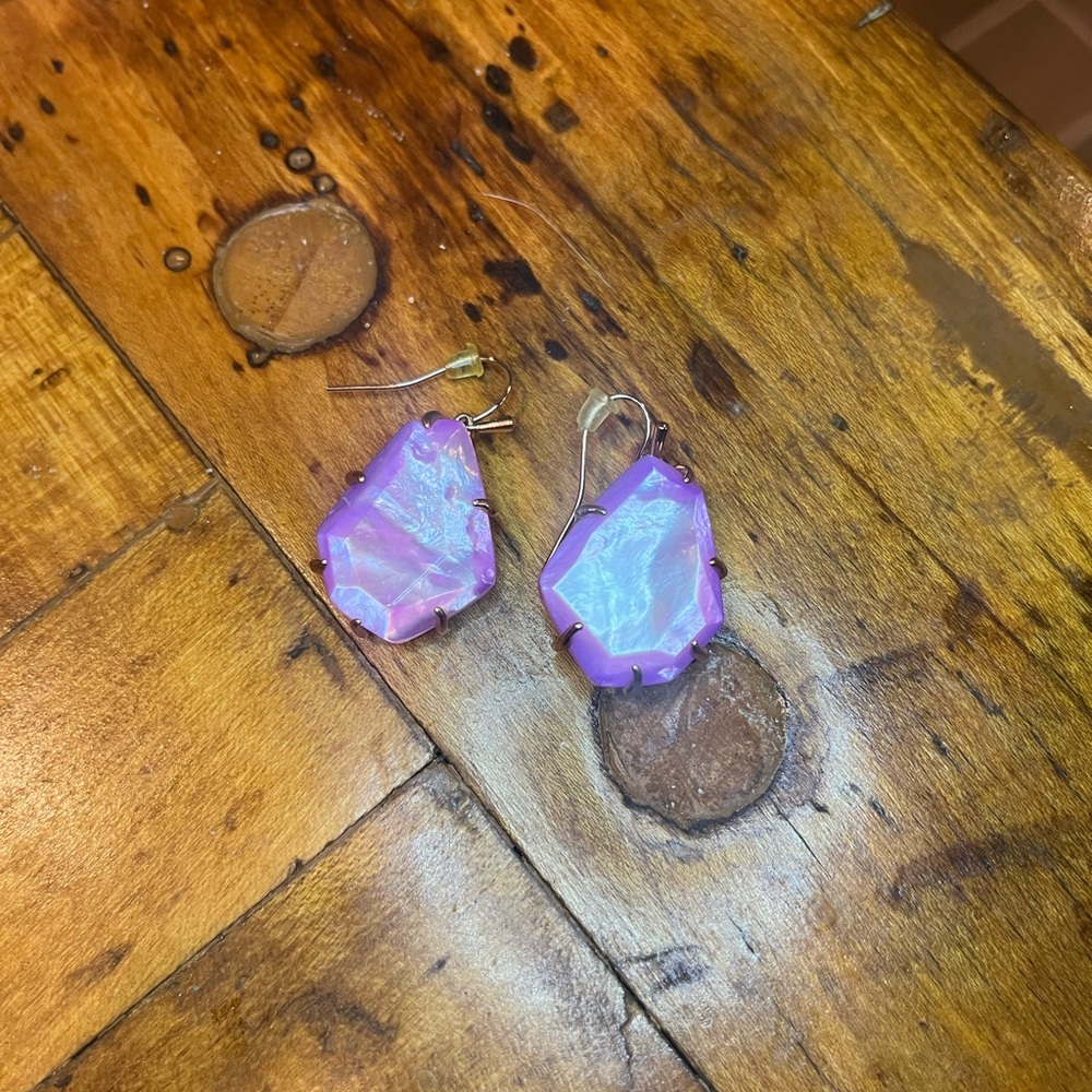 Kendra Scott Pink Abalone Earrings
